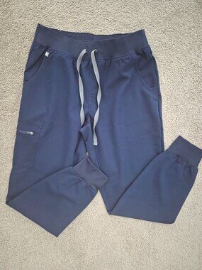 Figs Womens Zamora‎ Navy Blue Joggers